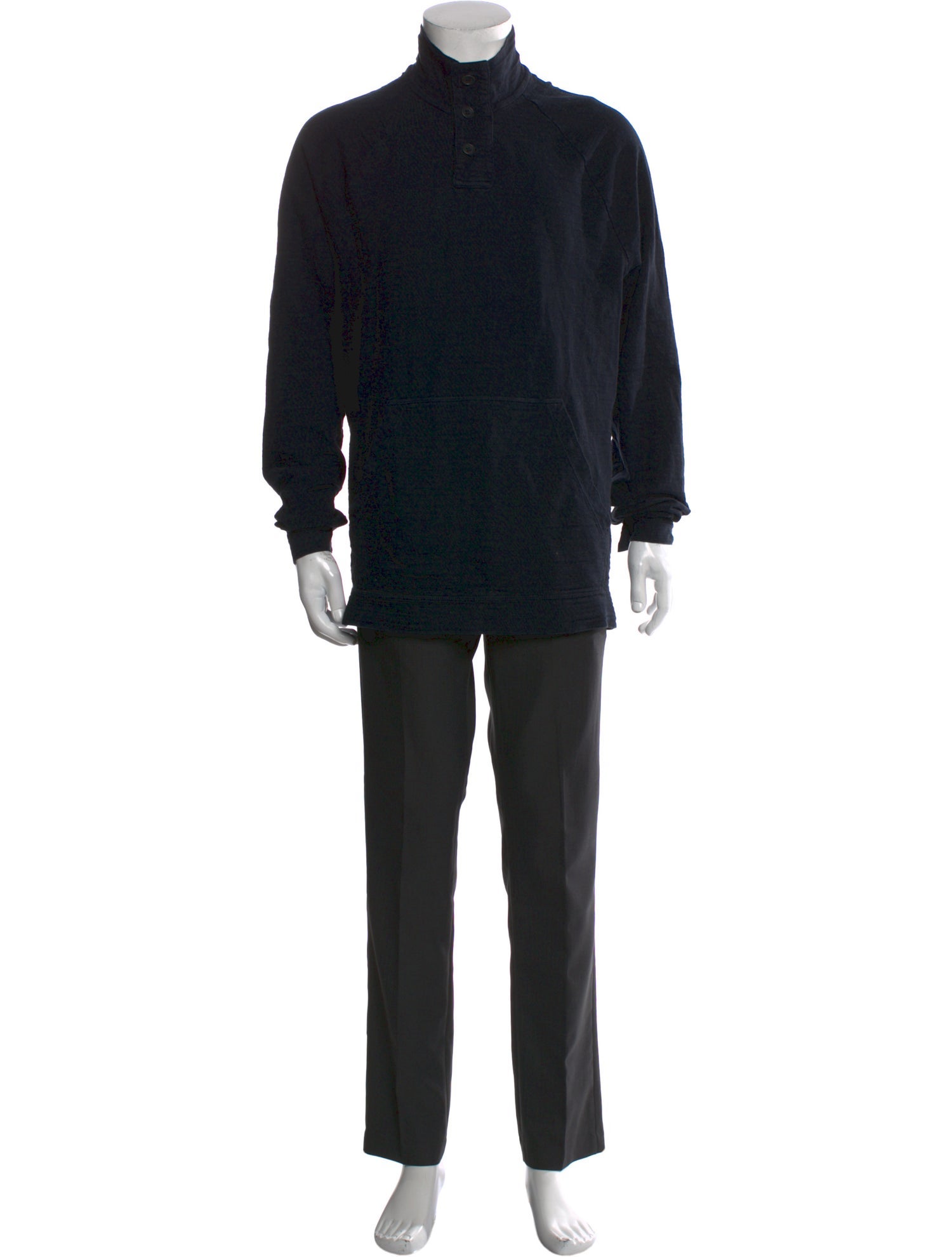 James Perse Turtleneck Long Sleeve Polo Sweater