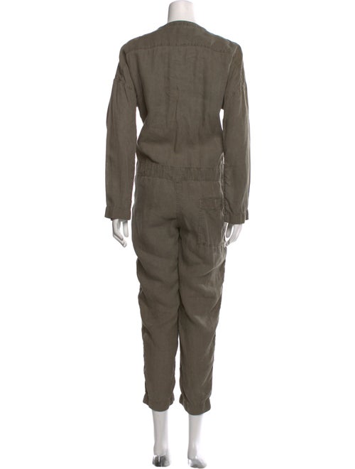 James Perse Linen V-Neck Jumpsuit