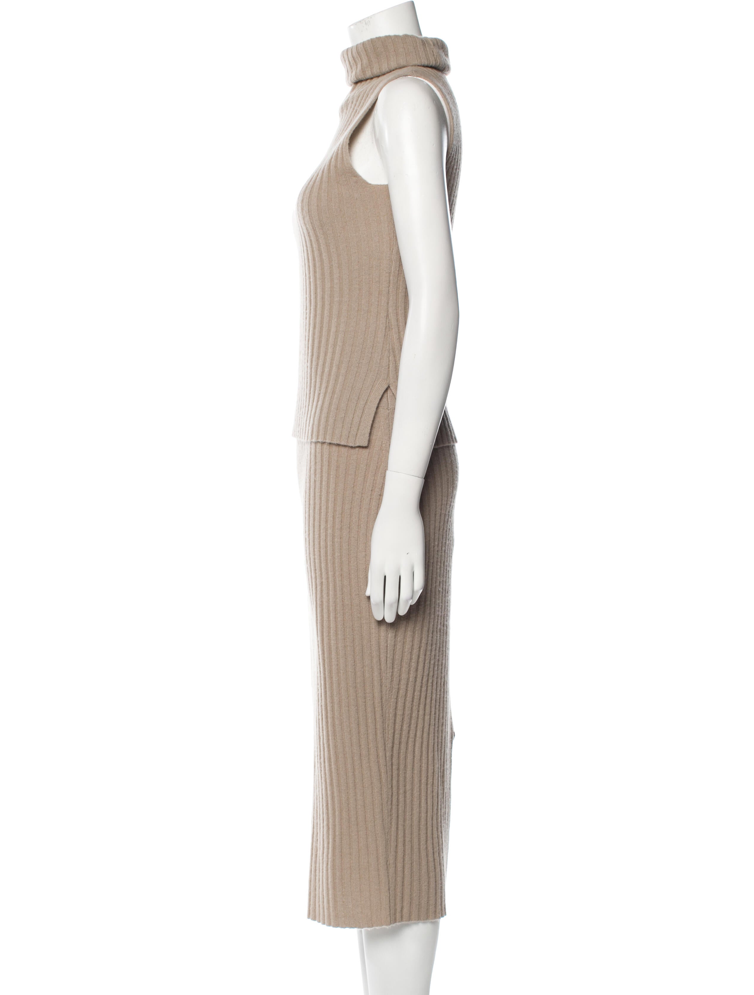 James Perse Cashmere Lace Pattern Skirt Set