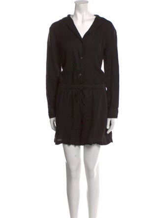 James Perse Linen V-Neck Romper