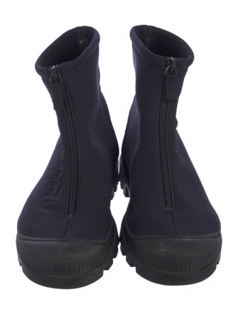 James Perse Leather Rain Boots