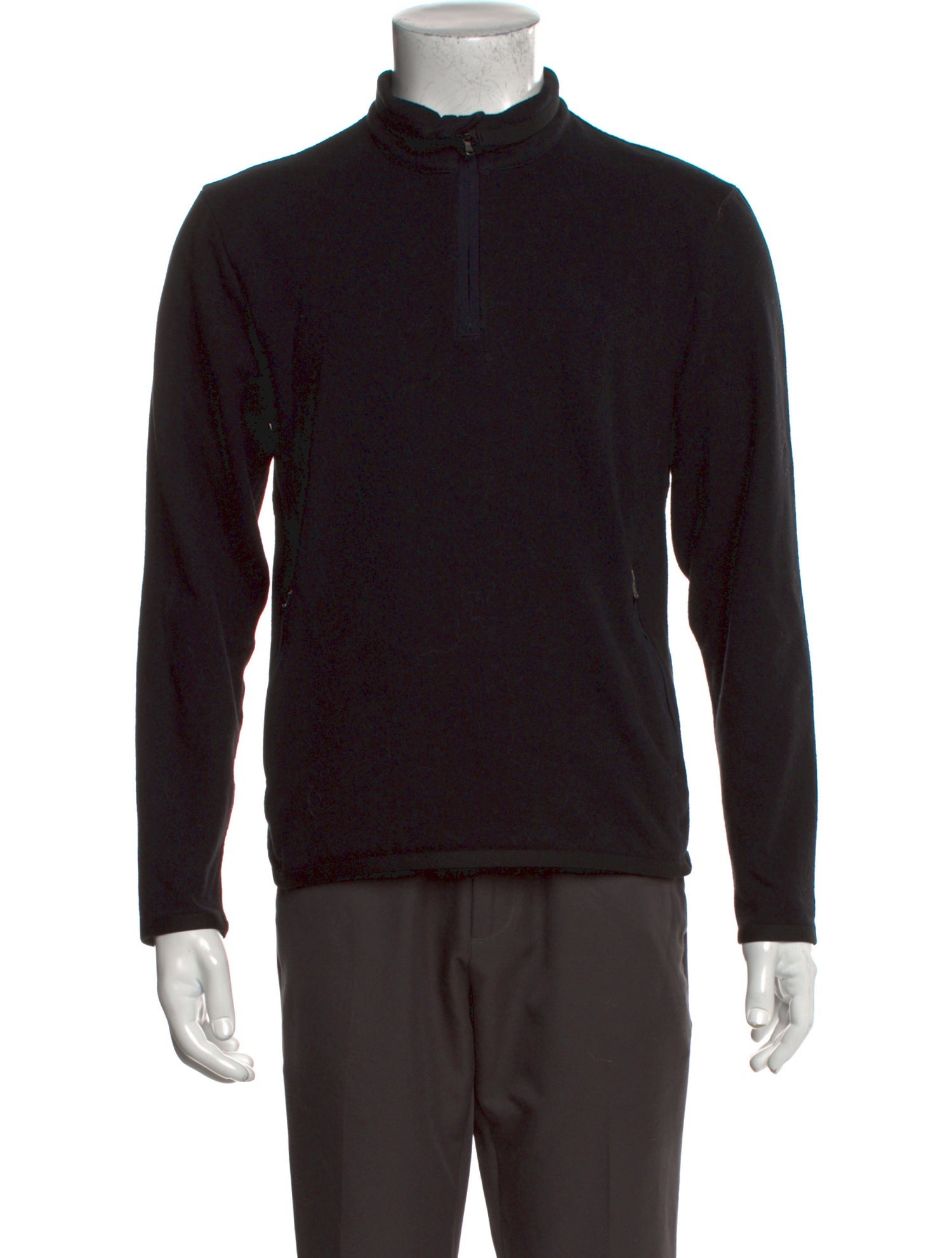 James Perse Mock Neck Long Sleeve Polo Sweater