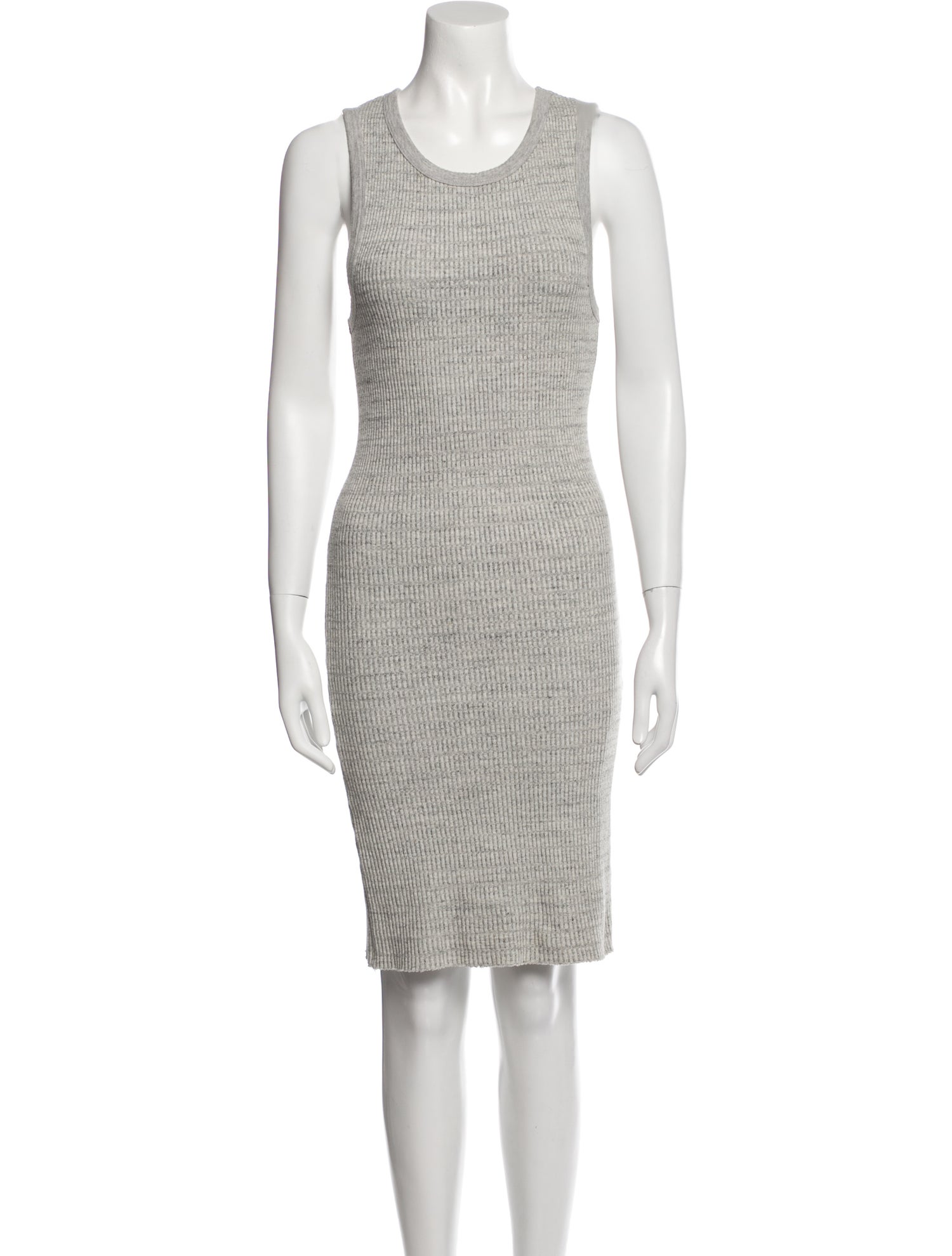 James Perse Scoop Neck Knee-Length Dress