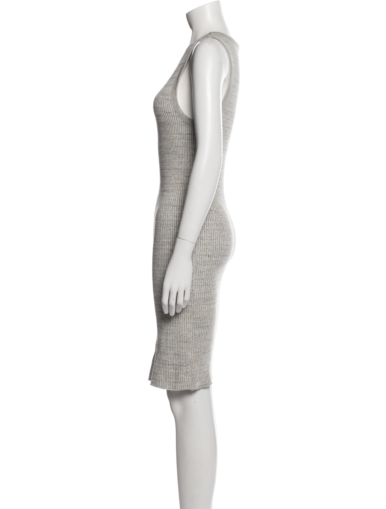 James Perse Scoop Neck Knee-Length Dress