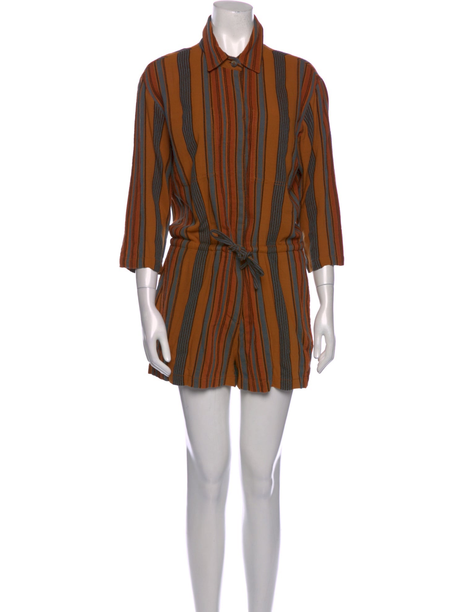 James Perse Striped Romper