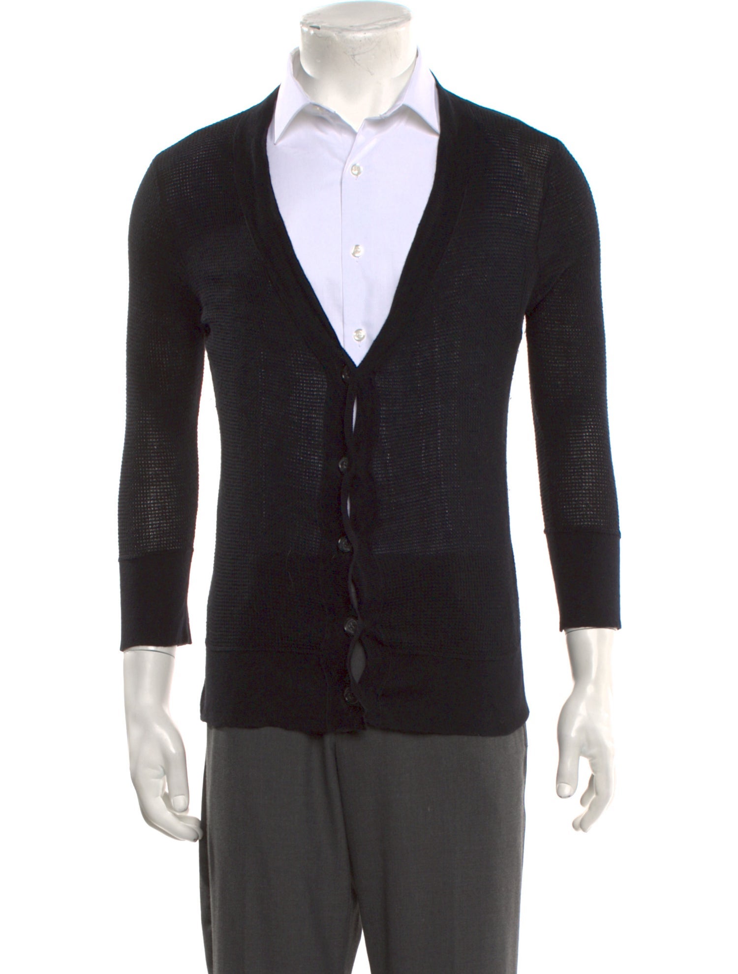 James Perse Printed V-Neck Cardigan