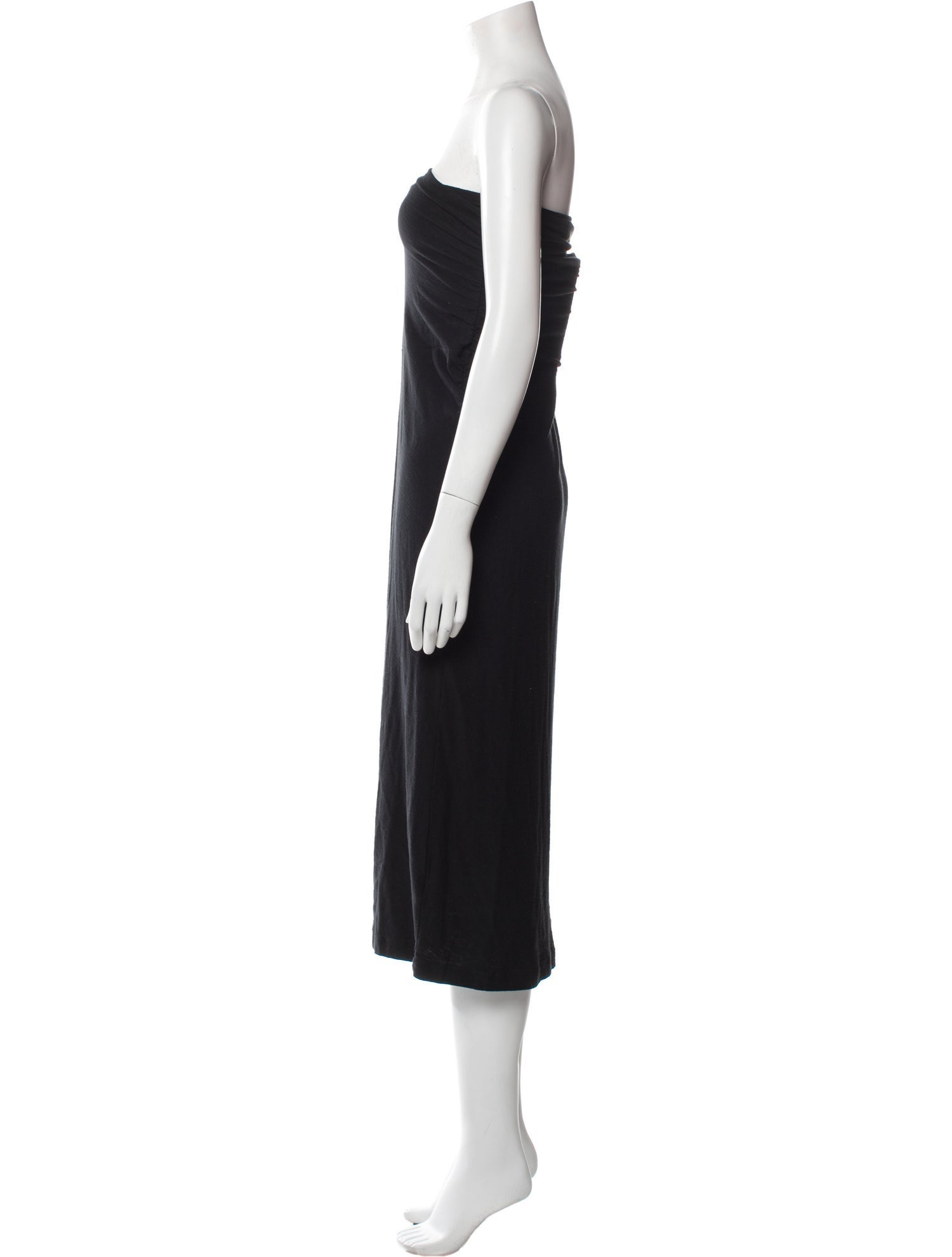 James Perse Strapless Midi Length Dress