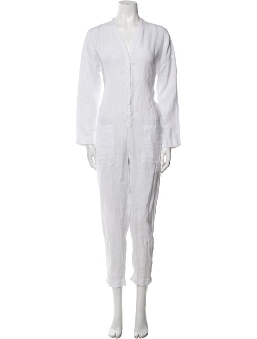 James Perse Linen Crew Neck Jumpsuit