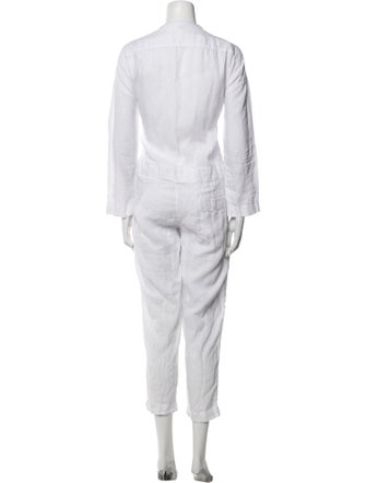 James Perse Linen Crew Neck Jumpsuit