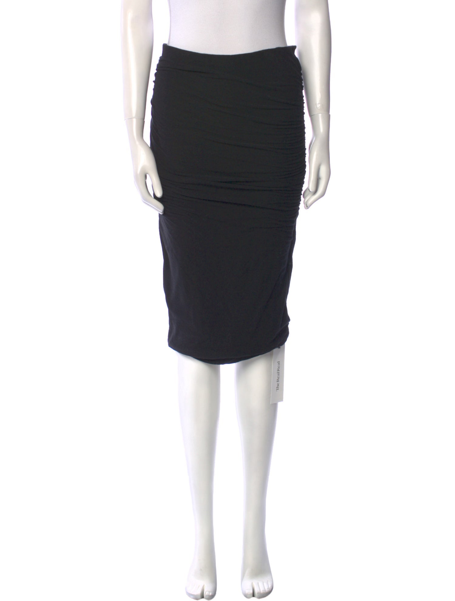 James Perse Ruffle Embellishment Knee-Length Skirt