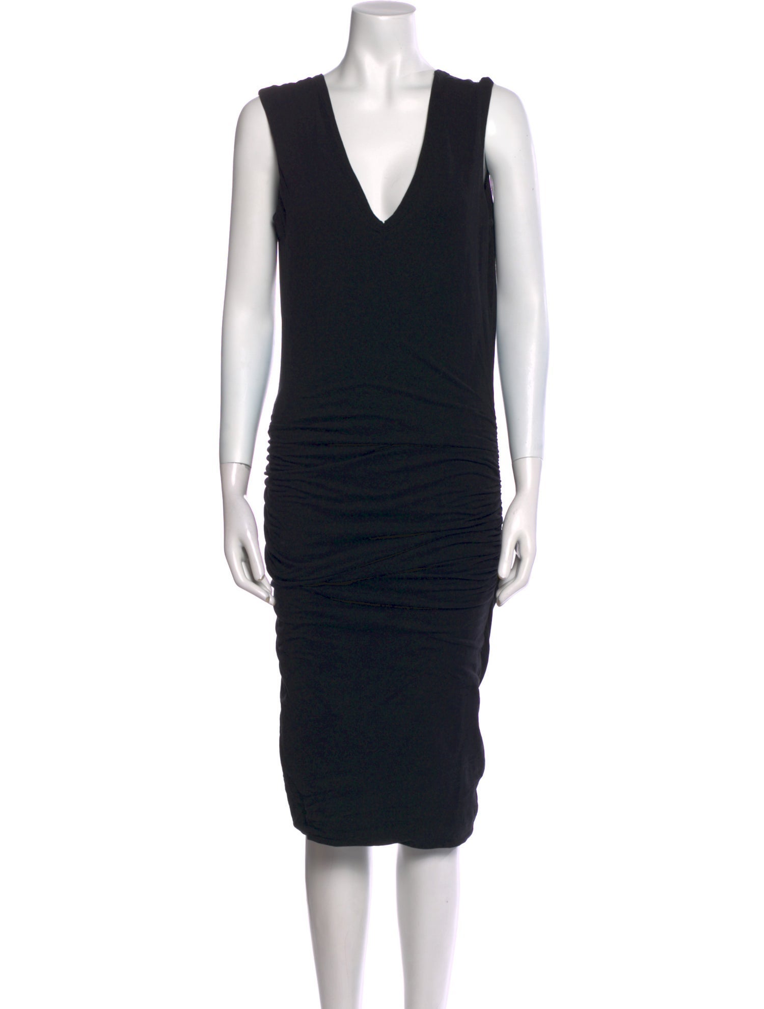 James Perse V-Neck Knee-Length Dress