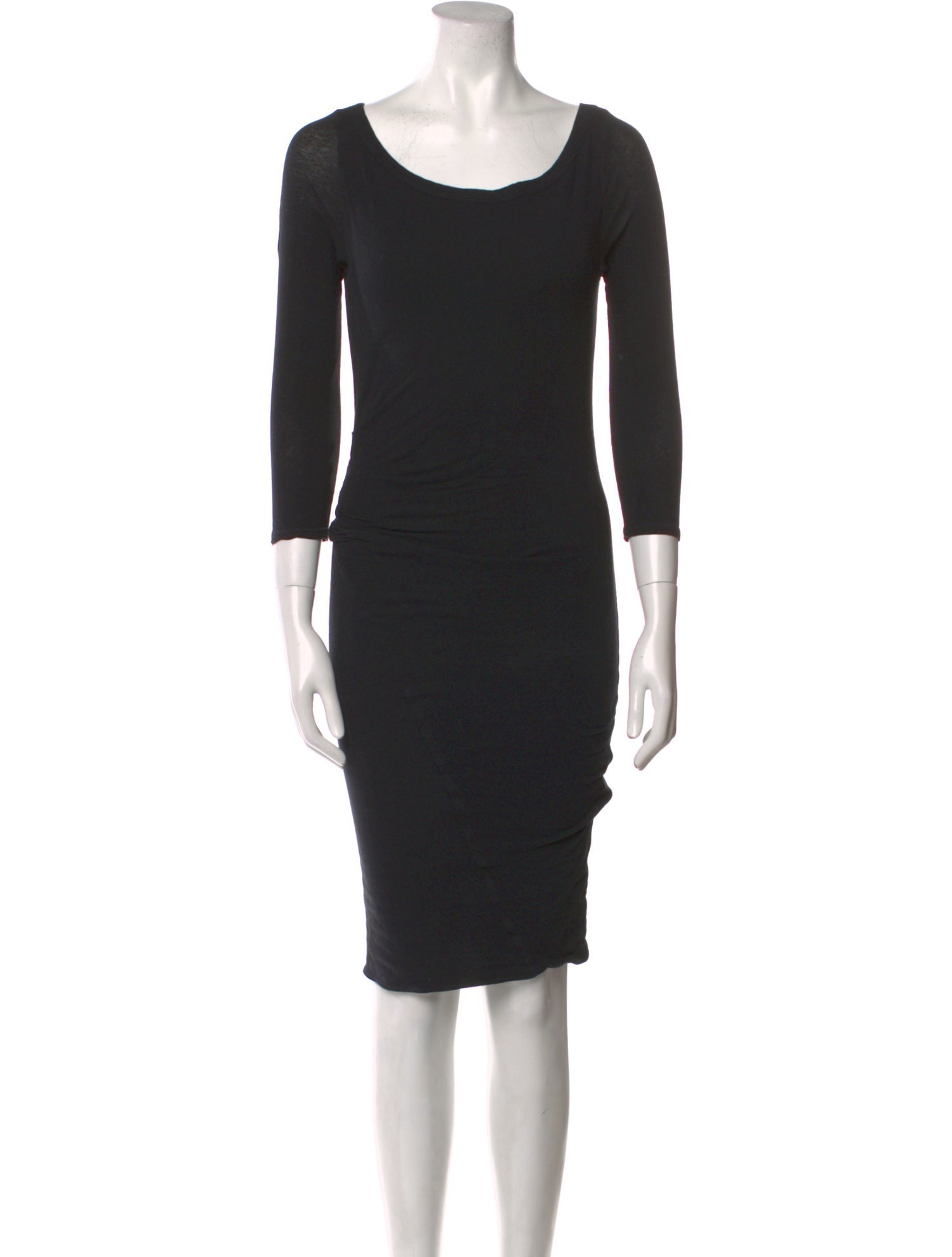 James Perse Bateau Neckline Knee-Length Dress