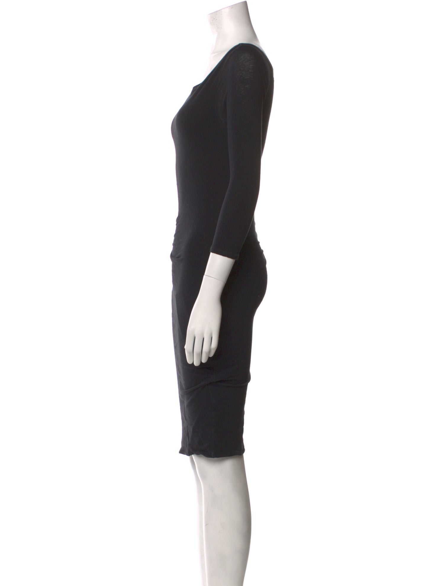 James Perse Bateau Neckline Knee-Length Dress