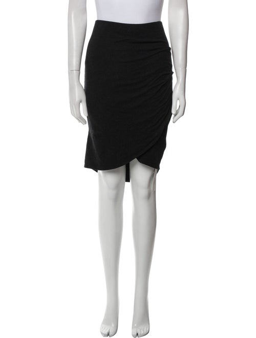James Perse Pleated Accents Knee-Length Skirt