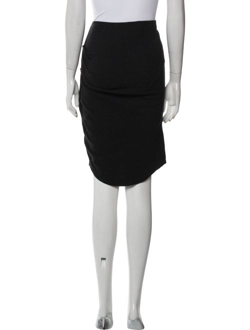 James Perse Pleated Accents Knee-Length Skirt