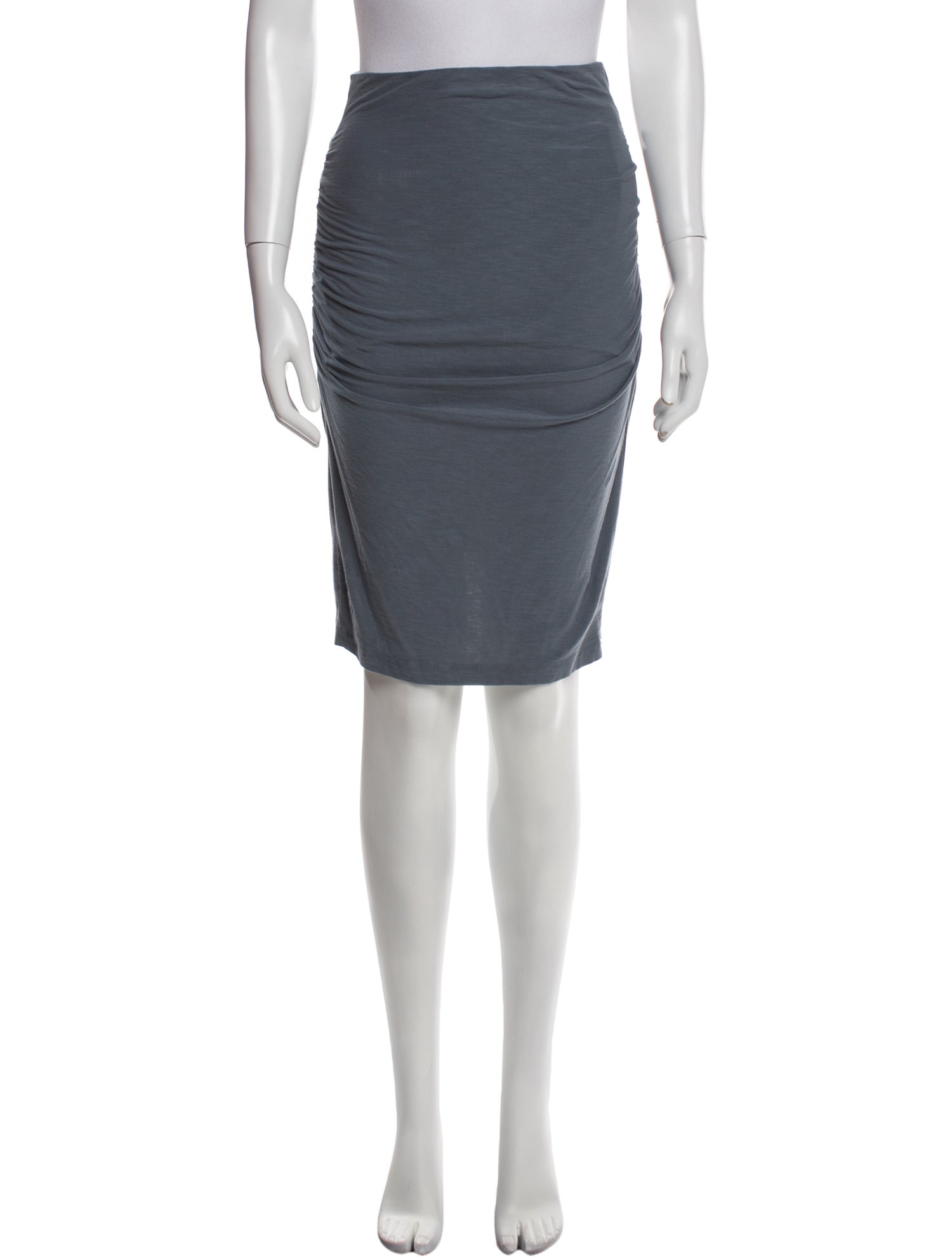 James Perse Ruffle Embellishment Knee-Length Skirt