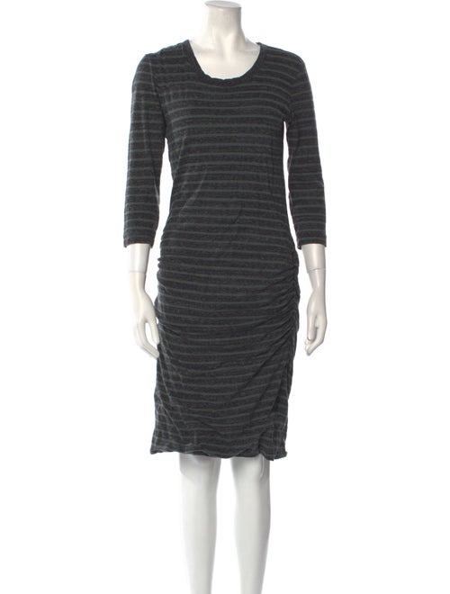 James Perse Scoop Neck Knee-Length Dress