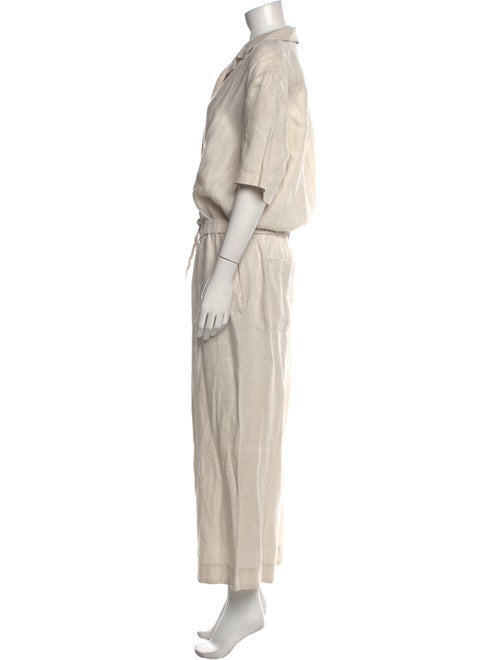 James Perse Linen V-Neck Jumpsuit