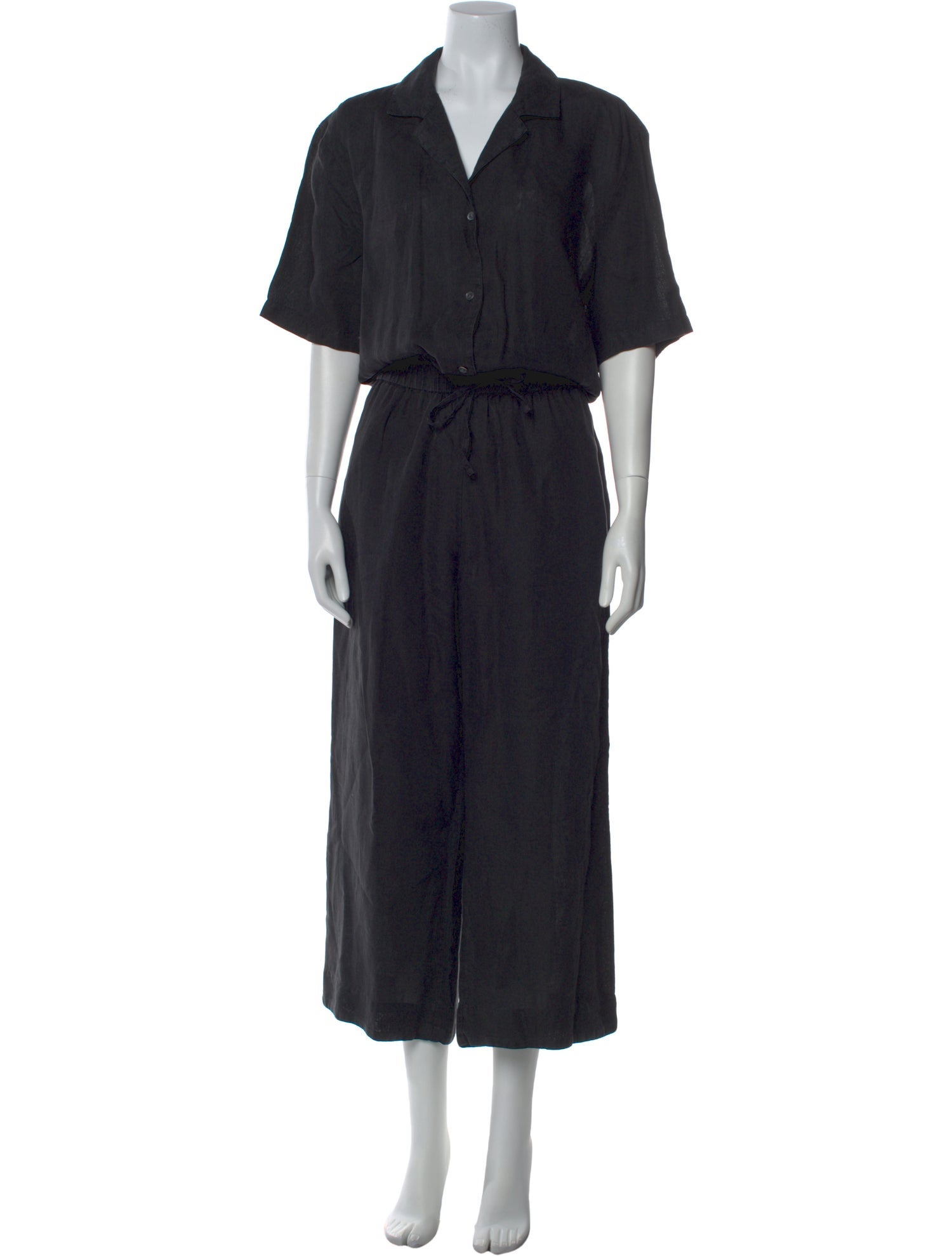 James Perse Linen Crew Neck Jumpsuit