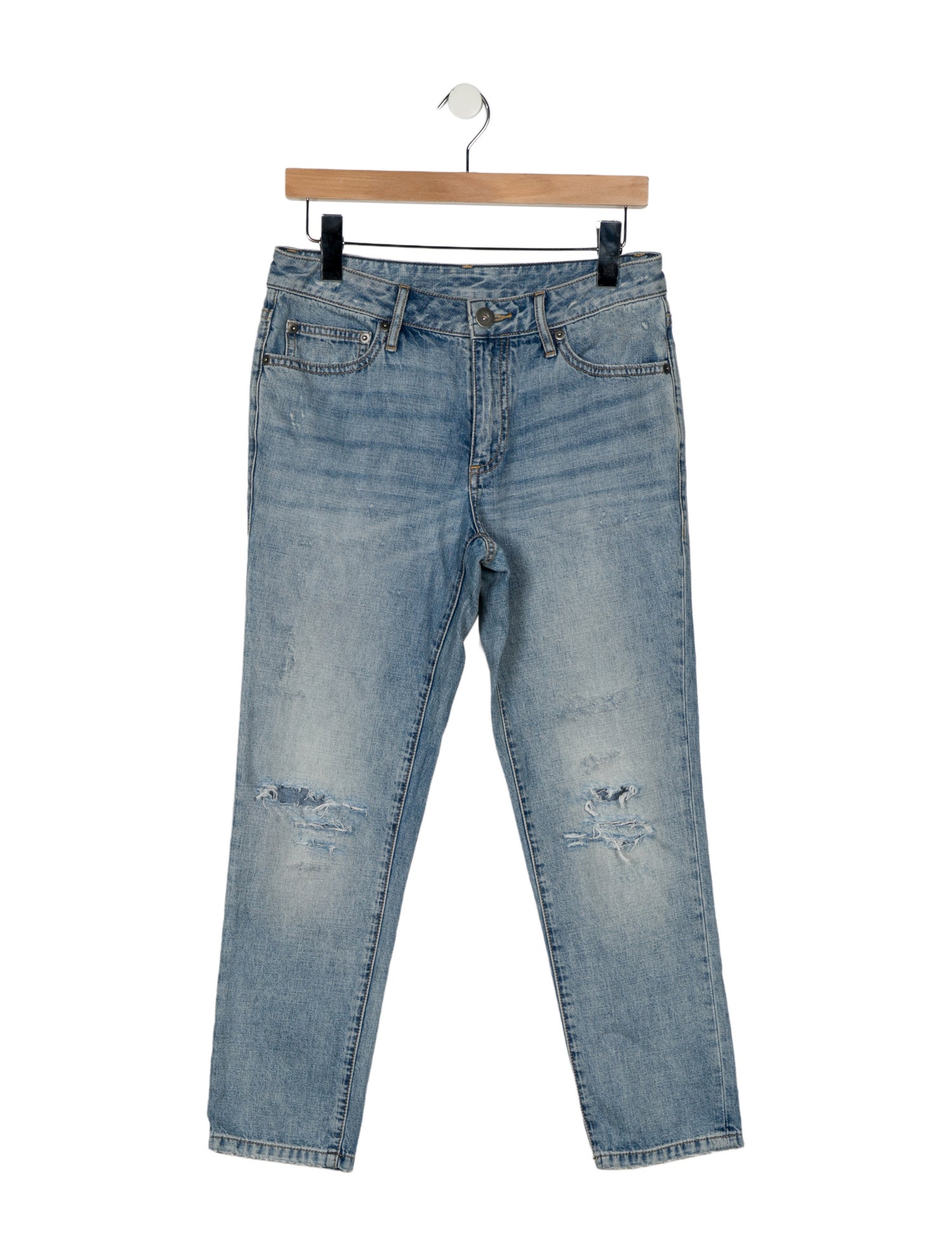 James Perse Mid-Rise Straight Leg Jeans