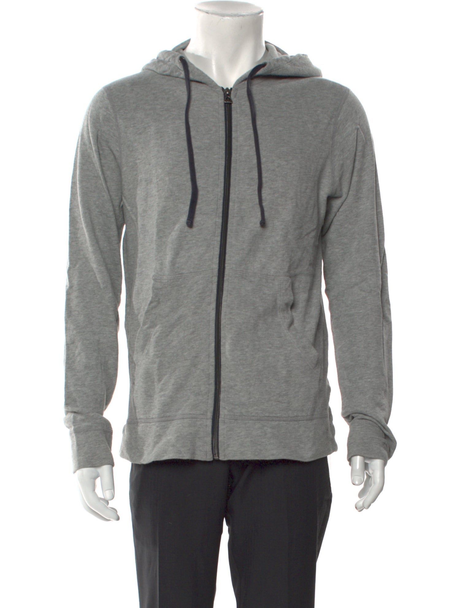 James Perse V-Neck Long Sleeve Hoodie