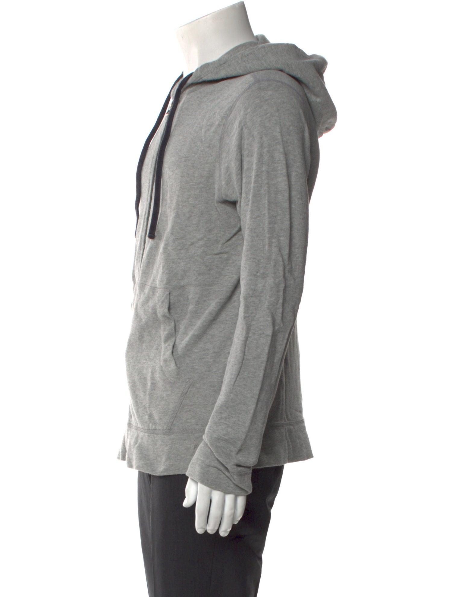 James Perse V-Neck Long Sleeve Hoodie