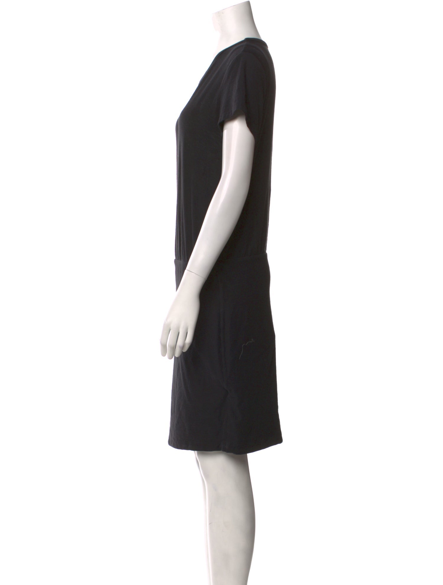 knee length dresses for ladies Contrast Binding Fitted Rib Dress - Pale Heather Grey