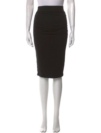 James Perse Pleated Accents Knee-Length Skirt