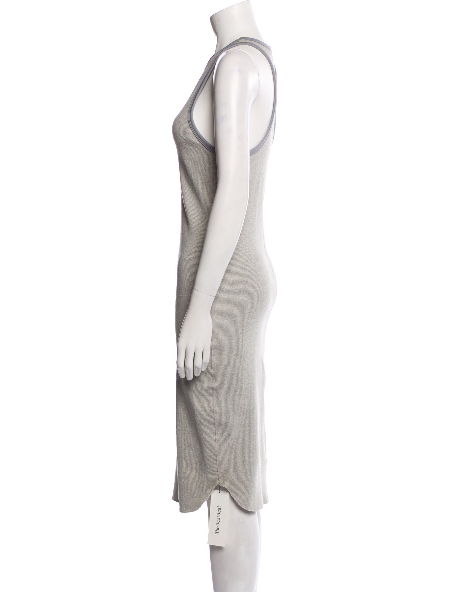 James Perse Scoop Neck Midi Length Dress