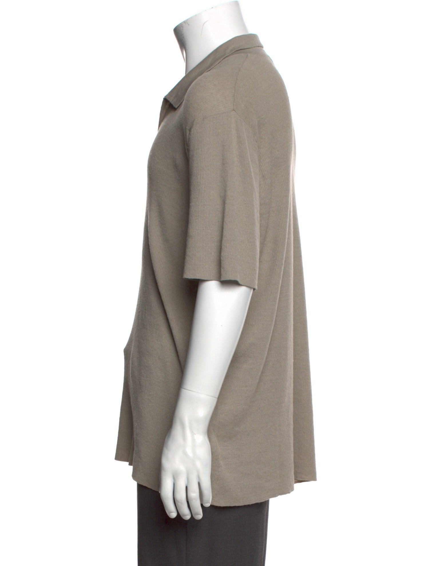 James Perse Linen V-Neck Polo Sweater