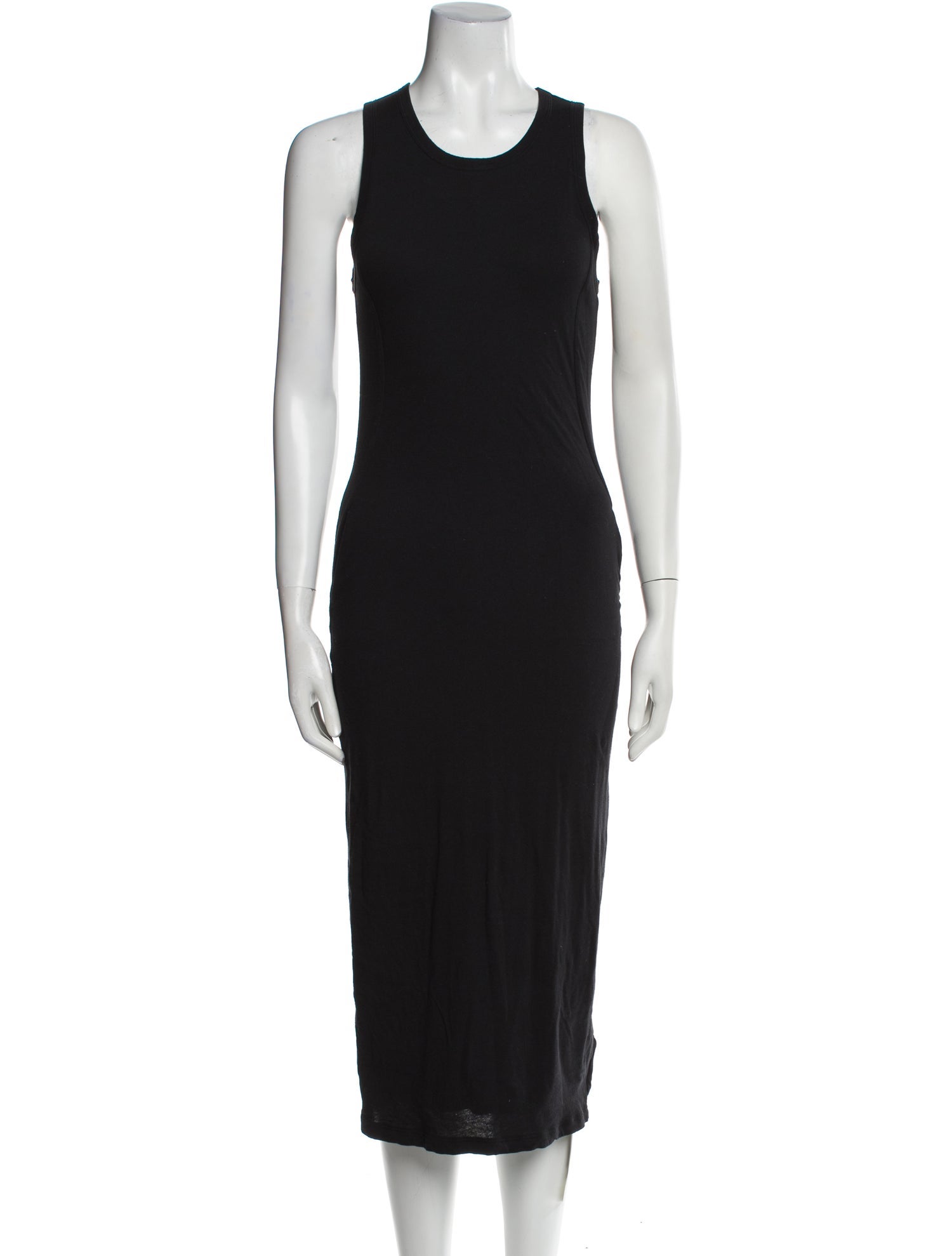 James Perse Scoop Neck Midi Length Dress