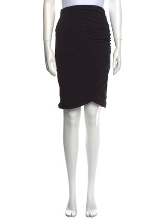 James Perse Ruffle Embellishment Knee-Length Skirt