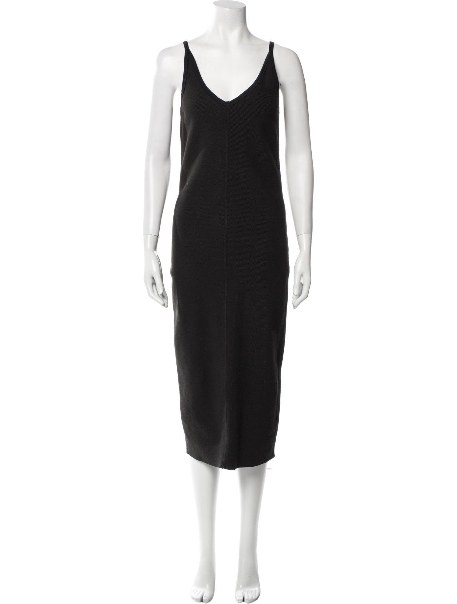 James Perse V-Neck Midi Length Dress