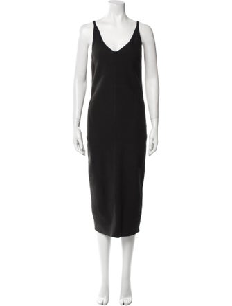 James Perse V-Neck Midi Length Dress