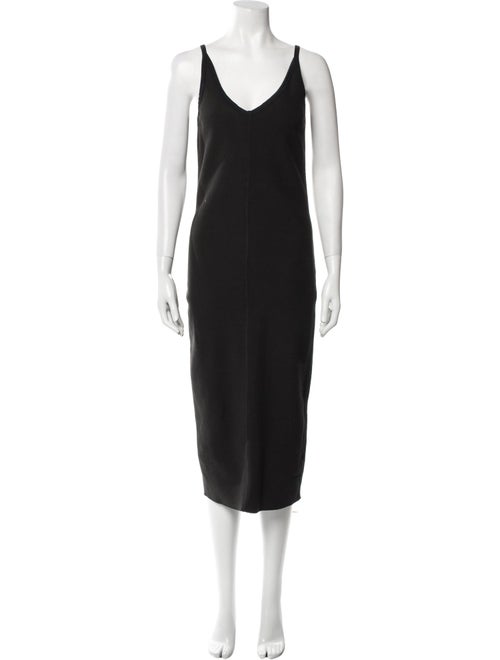 James Perse V-Neck Midi Length Dress