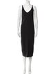 James Perse V-Neck Midi Length Dress