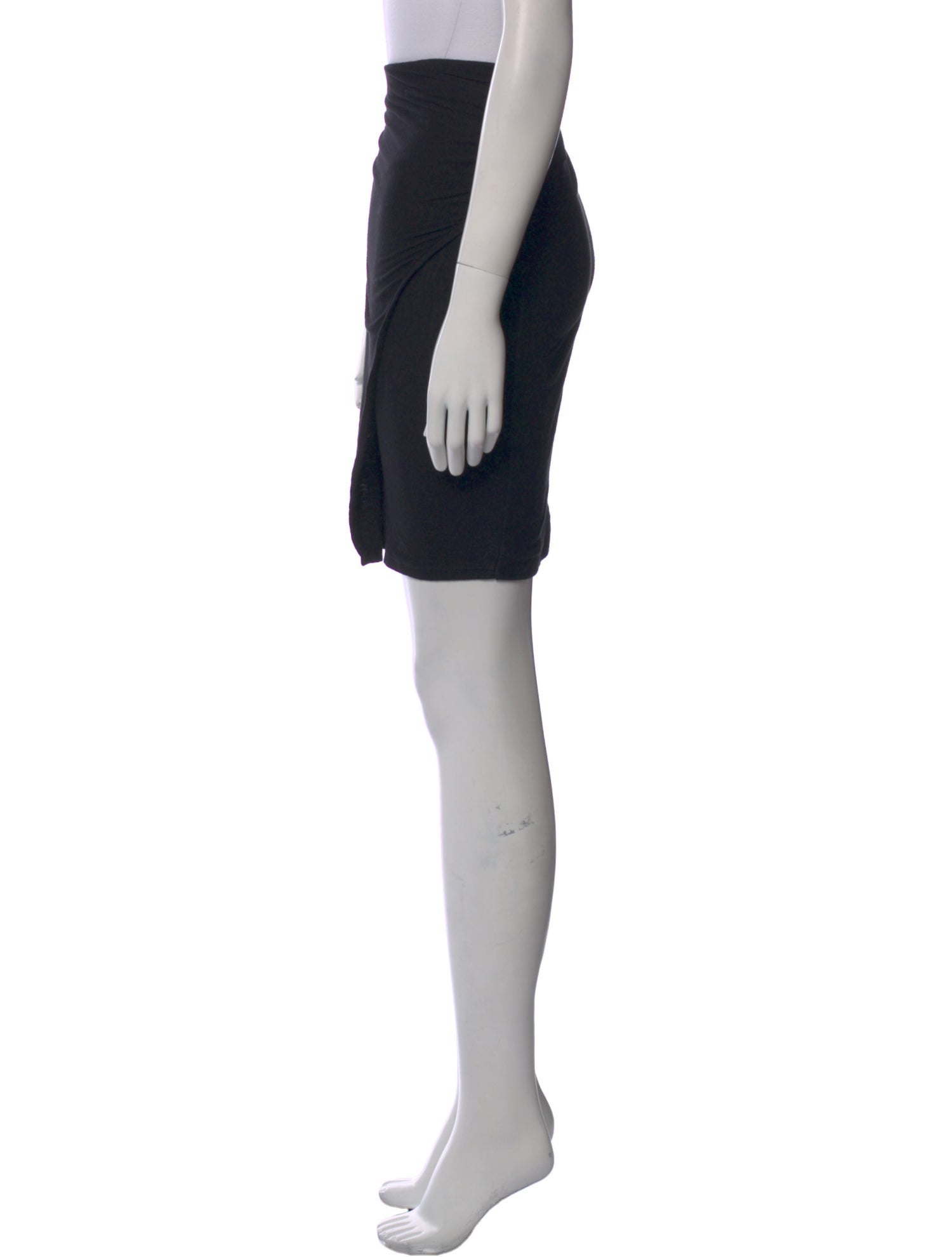 James Perse Ruffle Embellishment Mini Skirt