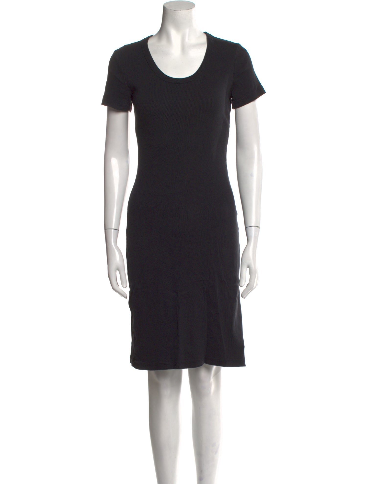 James Perse Scoop Neck Knee-Length Dress