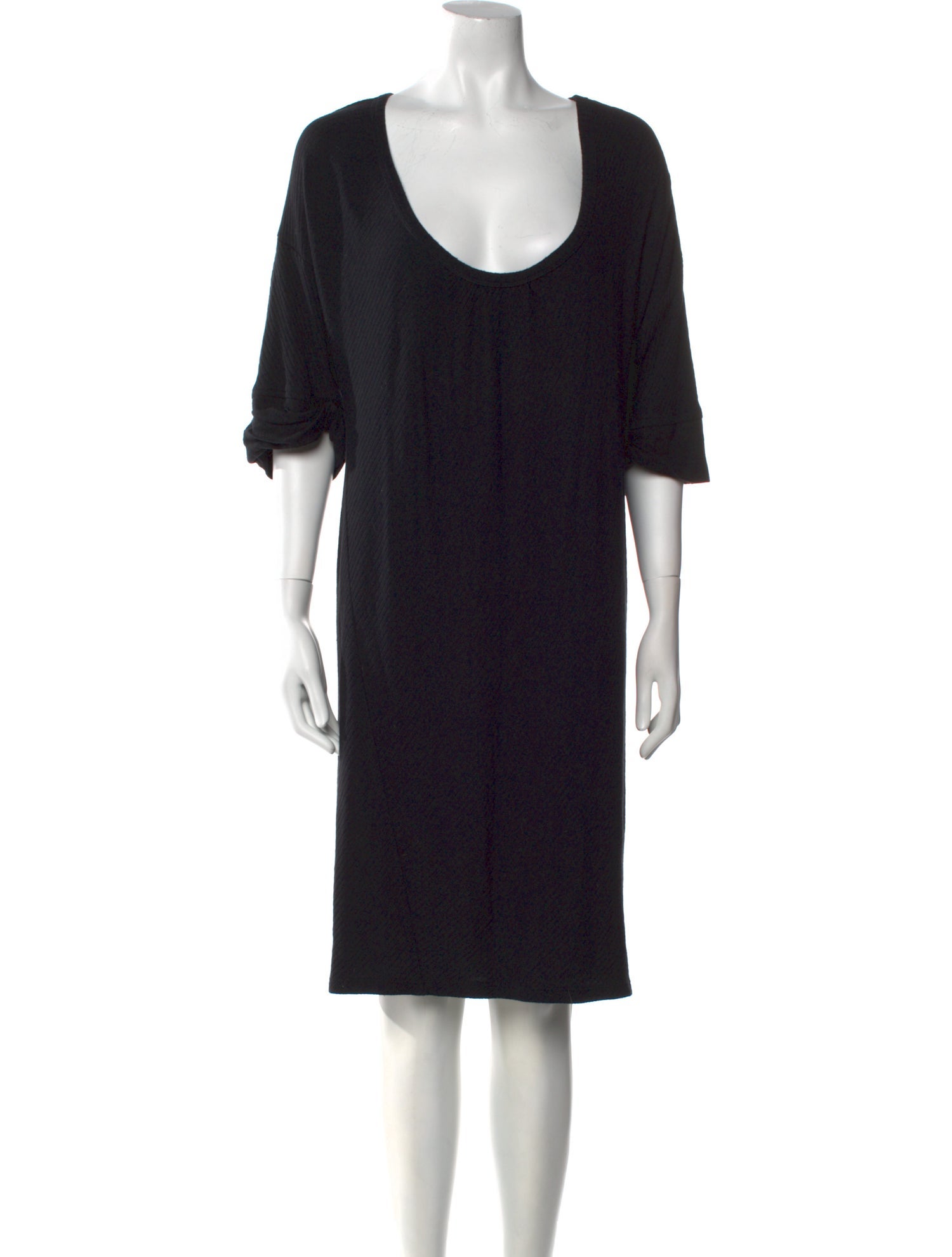 James Perse Scoop Neck Midi Length Dress