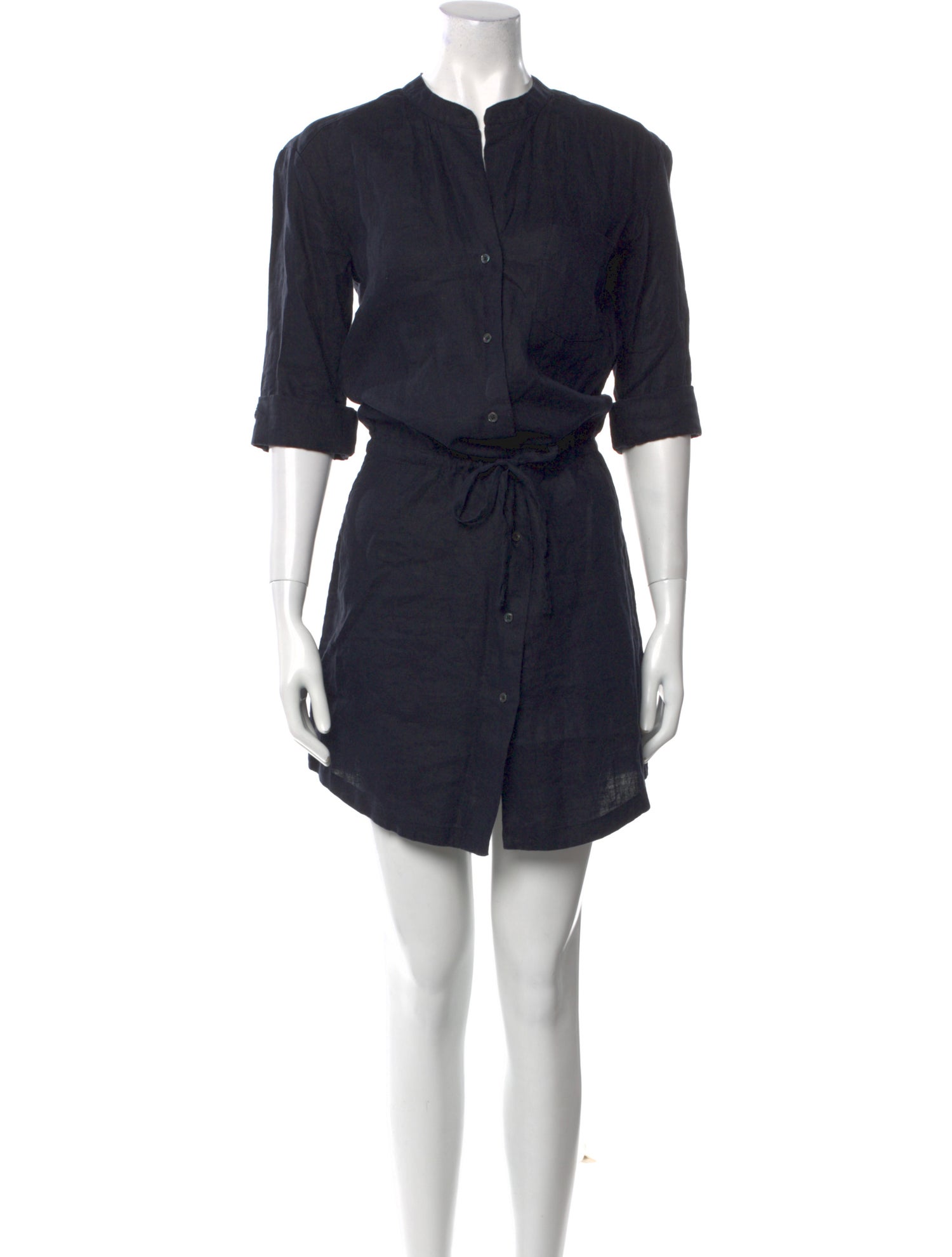 James Perse Linen Knee-Length Dress