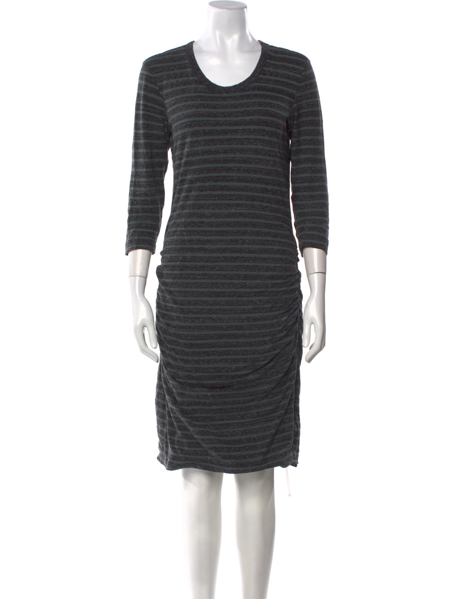 James Perse Scoop Neck Knee-Length Dress