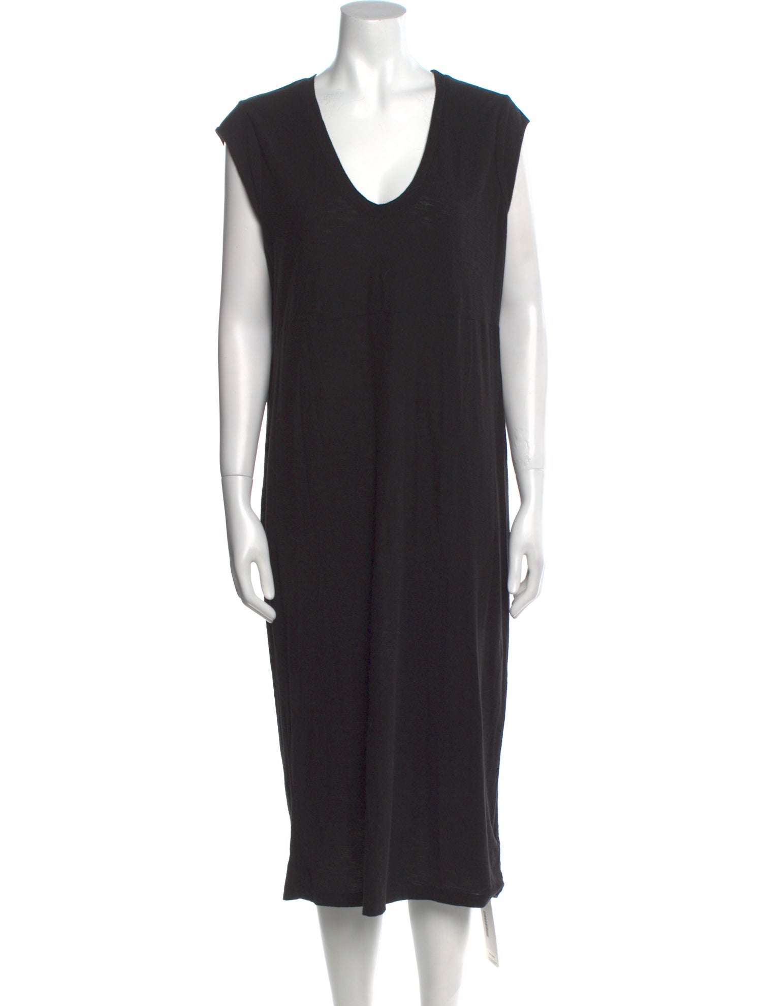 James Perse V-Neck Midi Length Dress