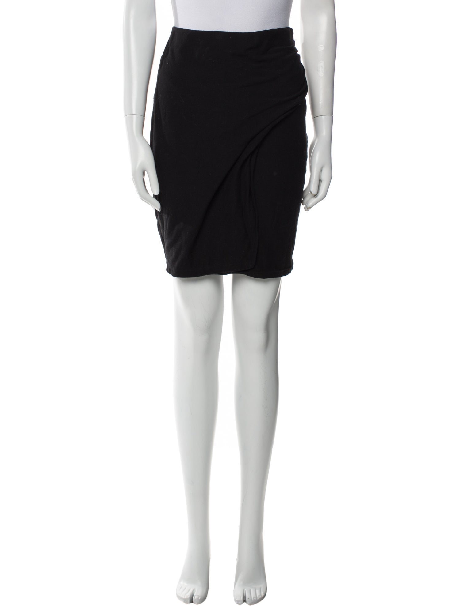 James Perse Ruffle Embellishment Knee-Length Skirt