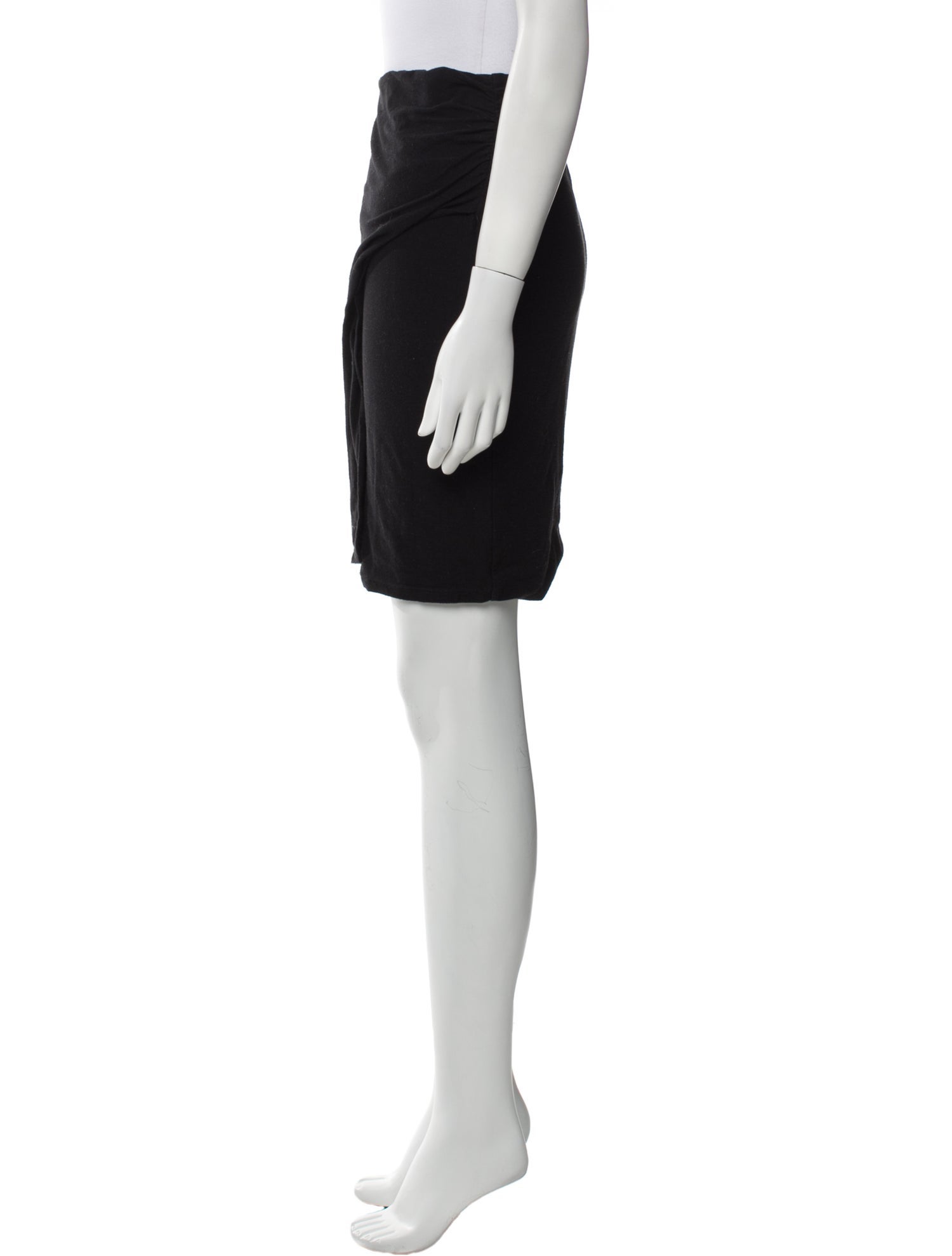 James Perse Ruffle Embellishment Knee-Length Skirt