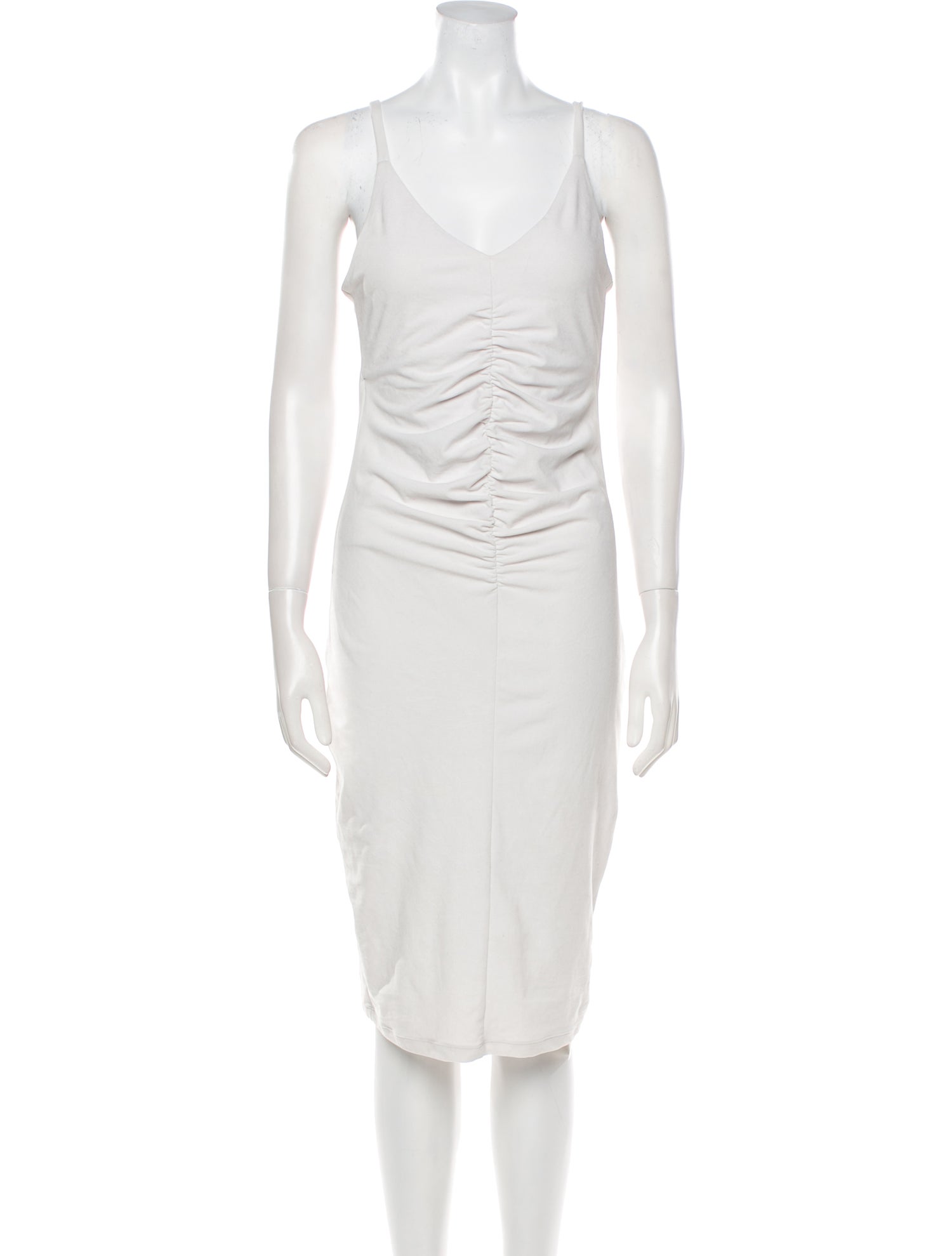 James Perse V-Neck Knee-Length Dress