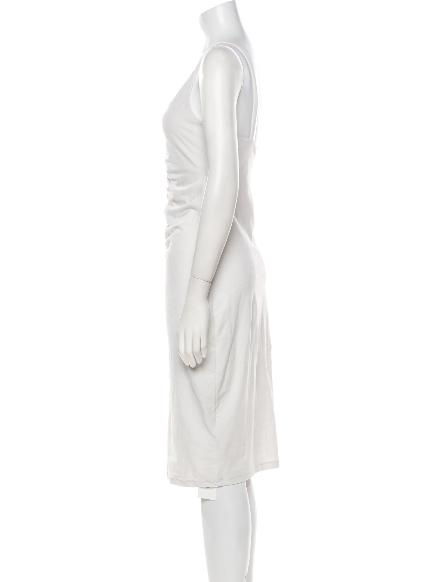 James Perse V-Neck Knee-Length Dress