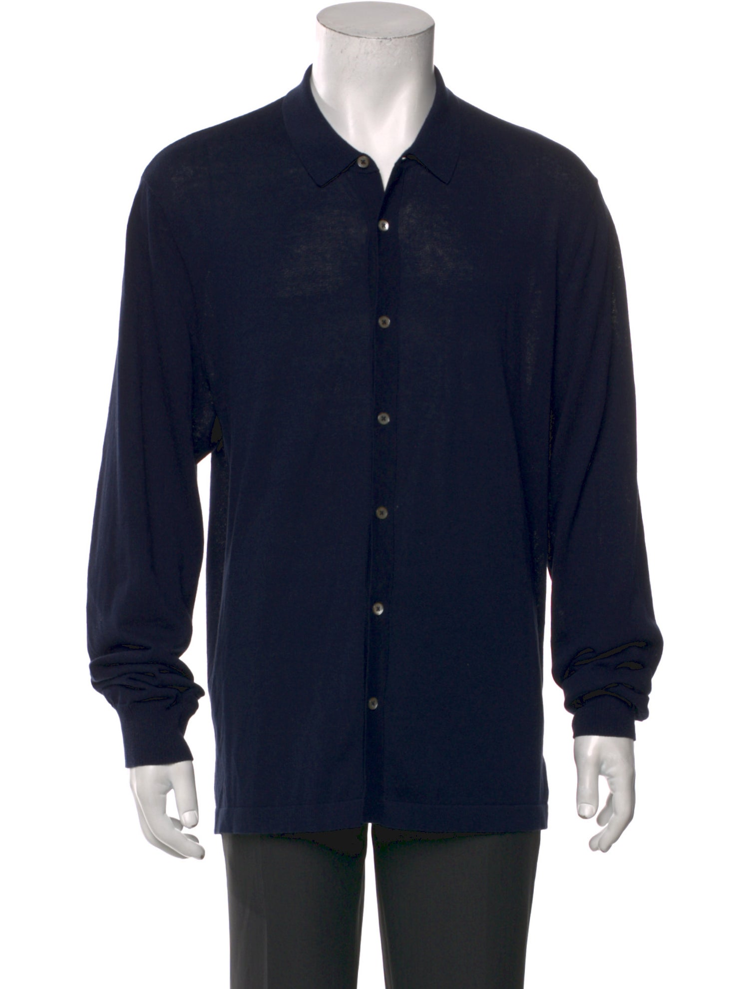 James Perse Collar Long Sleeve Cardigan