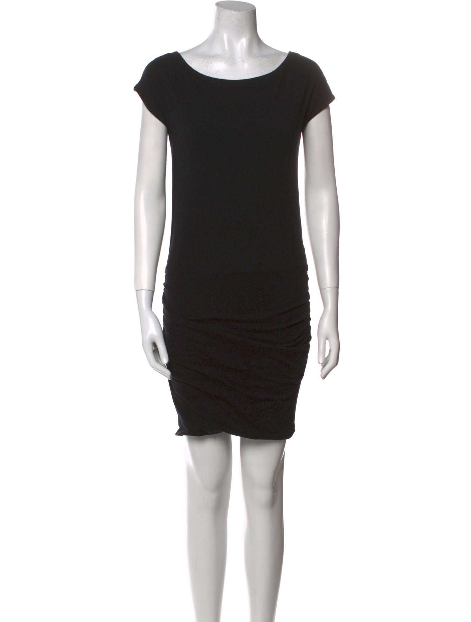 James Perse Bateau Neckline Mini Dress