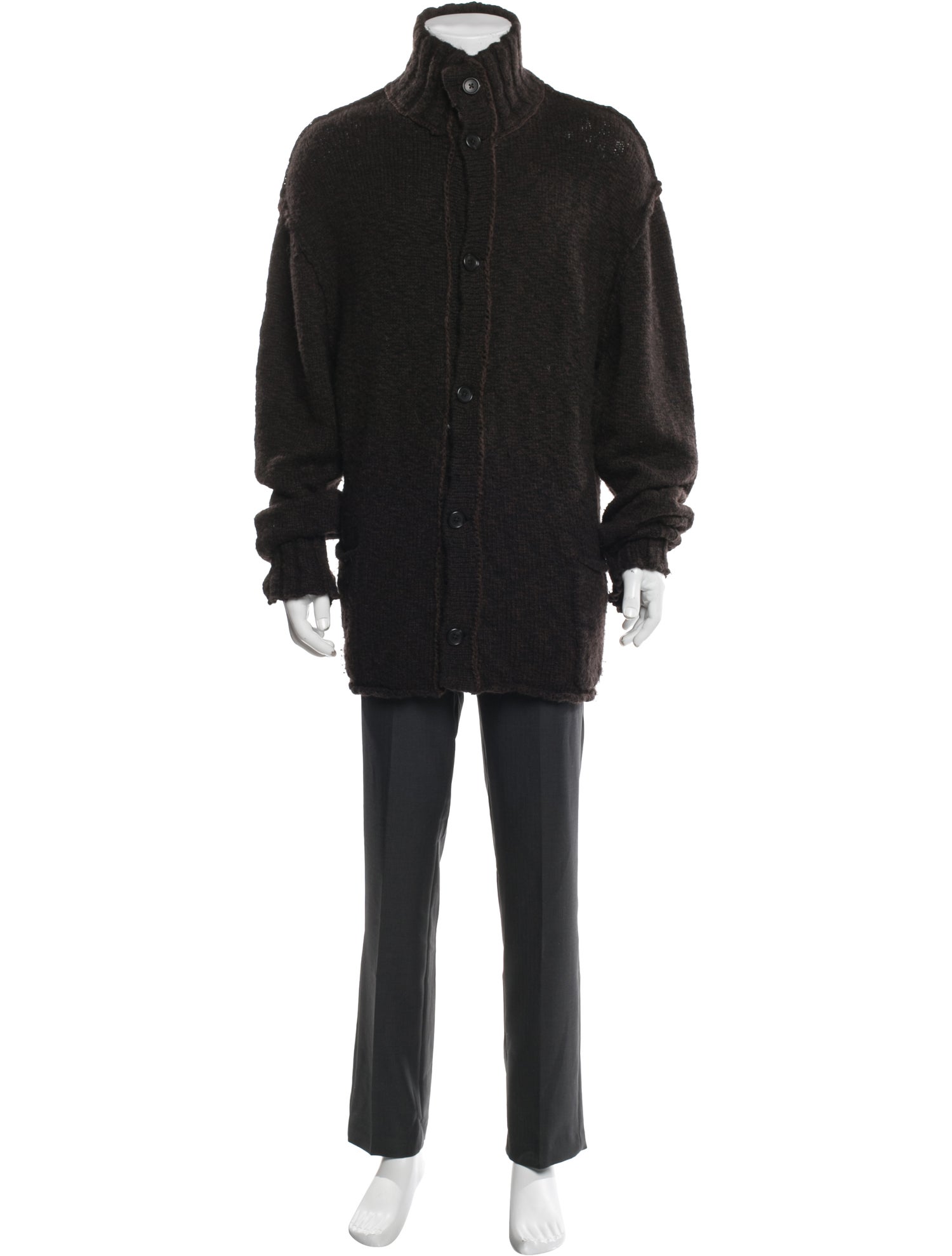 James Perse Turtleneck Long Sleeve Cardigan
