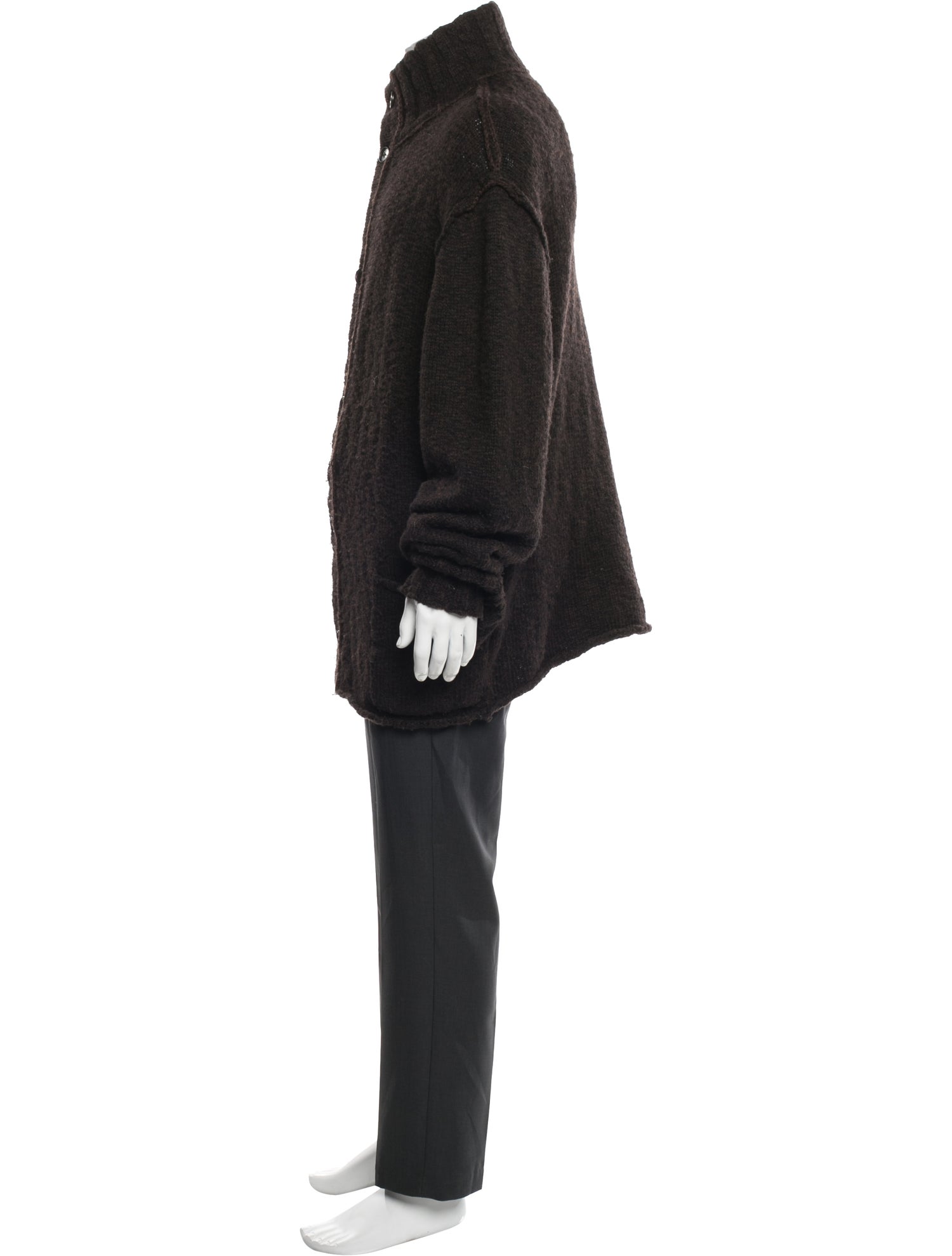 James Perse Turtleneck Long Sleeve Cardigan